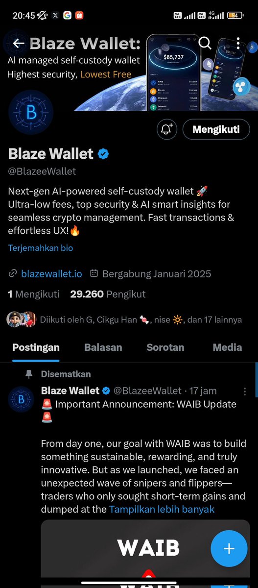 dhika2004___'s tweet photo. @bunniefied @BlazeeWallet Done https://t.co/ziPhu6ulXs