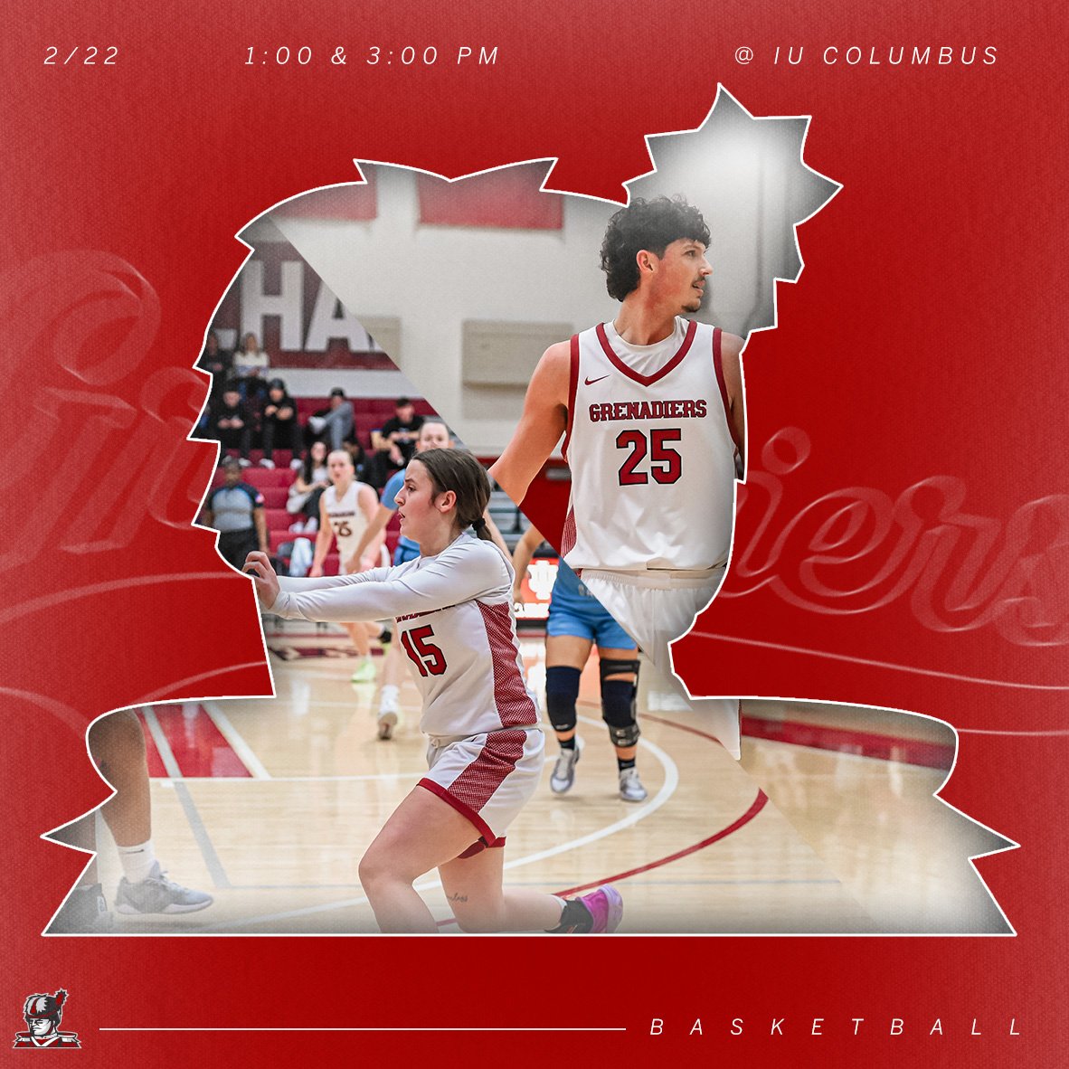 Final game of the regular season!

2/22 🆚 IU Columbus 
📍Columbus, Ind. 
⏰ 1/3pm 
📺  youtube.com/@iucolumbusath…

MBB Live Stats: iuccrimsonpride.com/sidearmstats/m…

WBB Live Stats: iuccrimsonpride.com/sidearmstats/w…