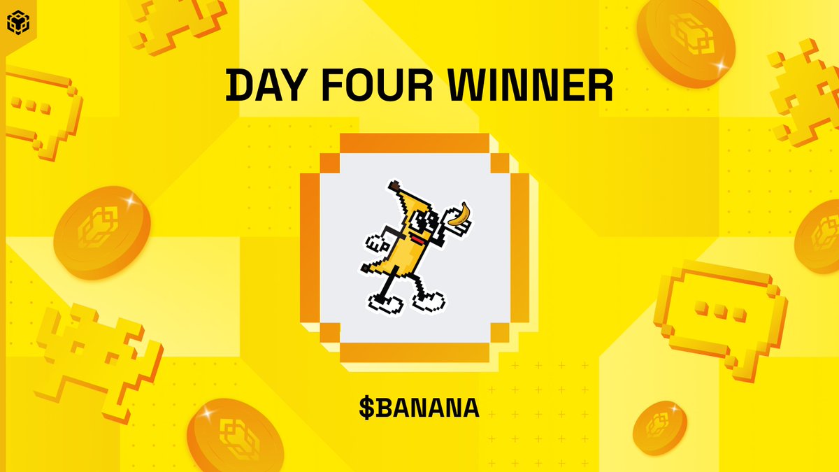BNBCHAIN's tweet image. $4.4M Meme Liquidity Program Day 4 Winner Announcement!

🎉 Congrats to $BANANA (0x3d4f0513e8a29669b960f9dbca61861548a9a760) for securing the victory after data review and community feedback!

The $200K Liquidity reward is being processed — we’ll announce once it’s ready.

Day 5…