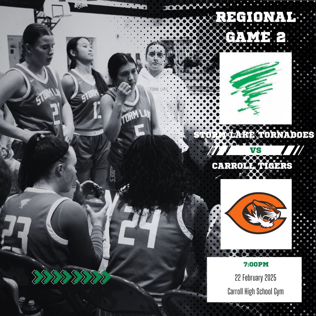 Make the trip to Carroll tonight to support the Tornadoes! Tipoff @ 7:00. #FAMILY #GoBigGreen