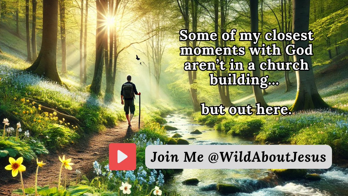 I’ve had some of my closest moments with God not inside a building, but out in His creation. 🌿☀️ Walk with me on YouTube, and let’s seek Him together!

youtube.com/@wildaboutjesus