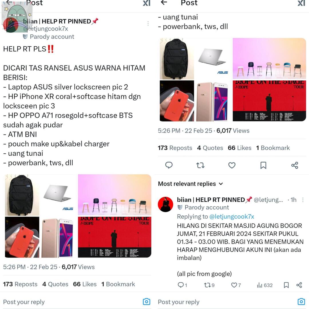 tanyarlfes's tweet image. 💚 TWITTER PLEASE DO YOUR MAGIC ‼️ MINTA TOLONG BANTU RT DAN SHARE. AKU BUTUH BGT LAPTOP DAN HP ITU KARNA BANYAK DATA KERJAAN DISANA. MAKASIH BANYAK YG UDAH BANTU 🙏. DETAILNYA AKU TARO DI BAWAH