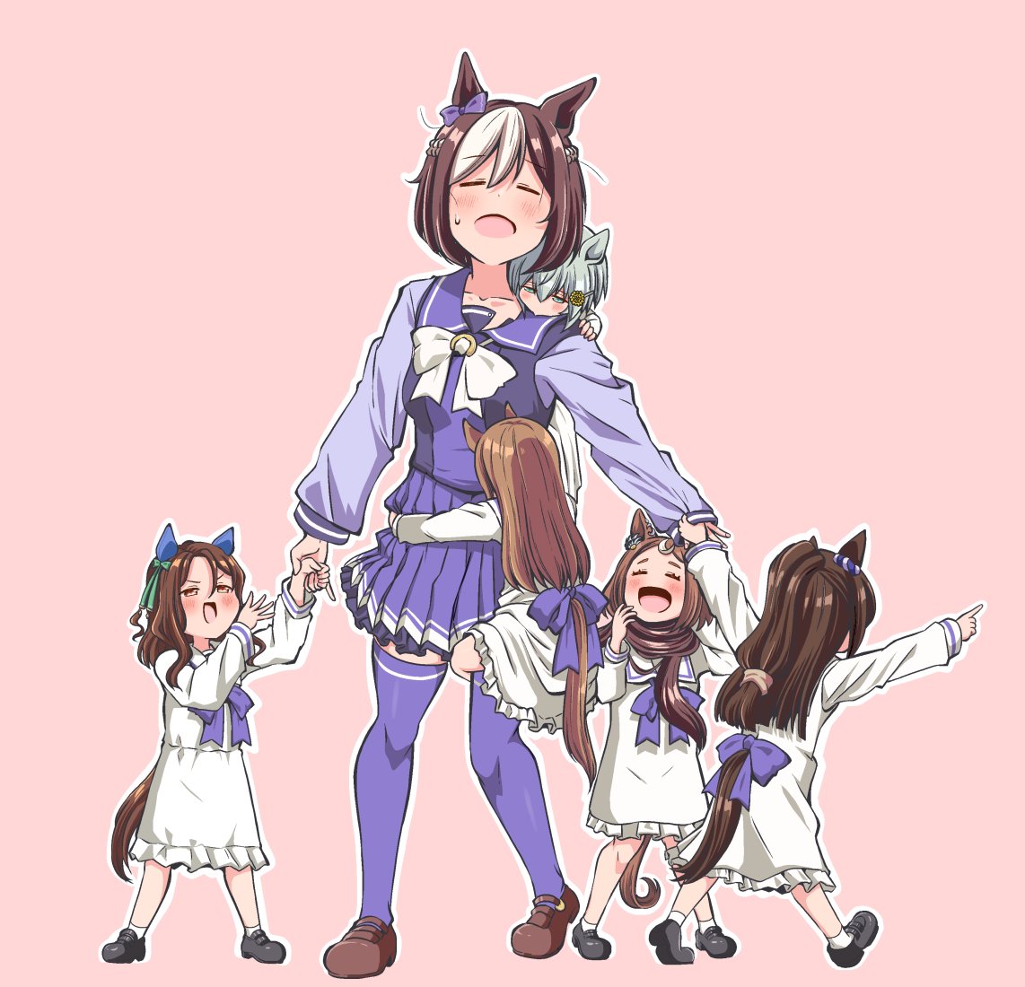 黄金世代にめちゃくちゃ懐かれるスペシャルウィークさん 