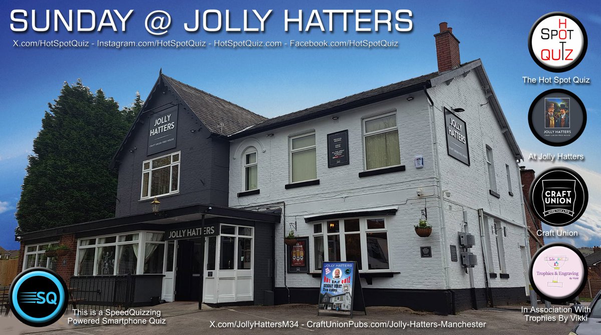 Our Quiz Night is hosted by Quizmaster <a href="/DaveDDecks/">DJ Dave Bradley 🙏🇺🇦🙏</a>. It's a <a href="/SpeedQuizzing/">SpeedQuizzing</a> Powered <a href="/HotSpotQuiz/">Hot Spot Quiz 1.5k</a> which is totally FREE to PLAY from 8pm 👉📲🏆🤩👌