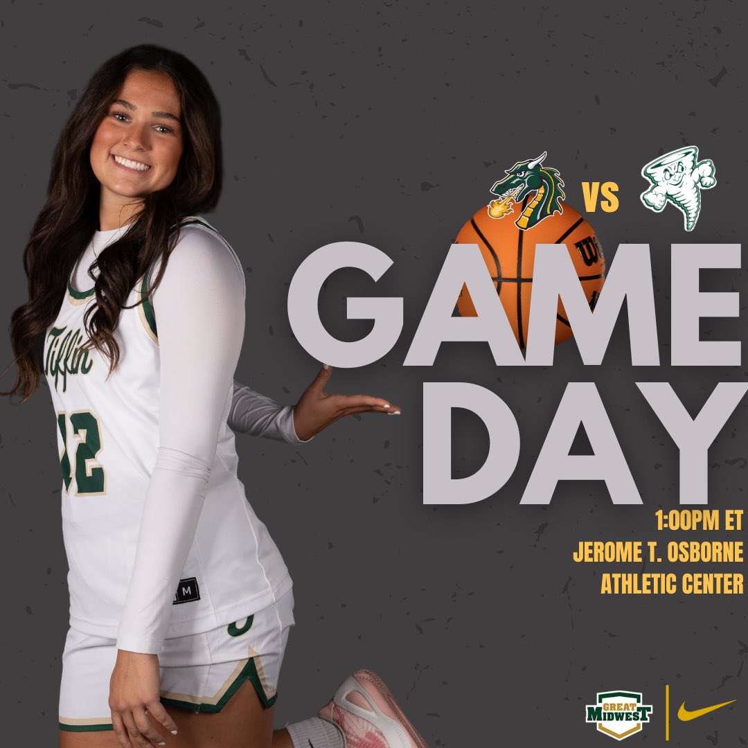 ITS GAMEDAY‼️

On the road to take on Lake Erie! 

🆚 Lake Erie 
📍 Painesville, OH
🏟️ Jerome T Osborne Athletic Center
🕖 1:00pm ET
📺 greatmidwestdigitalnetwork.com/tiffin/

#TUWBB #WEGRIND