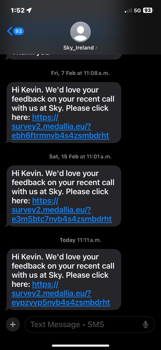 diceyk27's tweet photo. @SkyIreland do ye really want my feedback. No broadband now since the 23rd of January and fair enough I know the storm caused disruption but 1 full month and still going to get it restored. Absolutely ridiculous customer service. Stay with eir anyone considering moving #broadband https://t.co/6bUlsXVDDA
