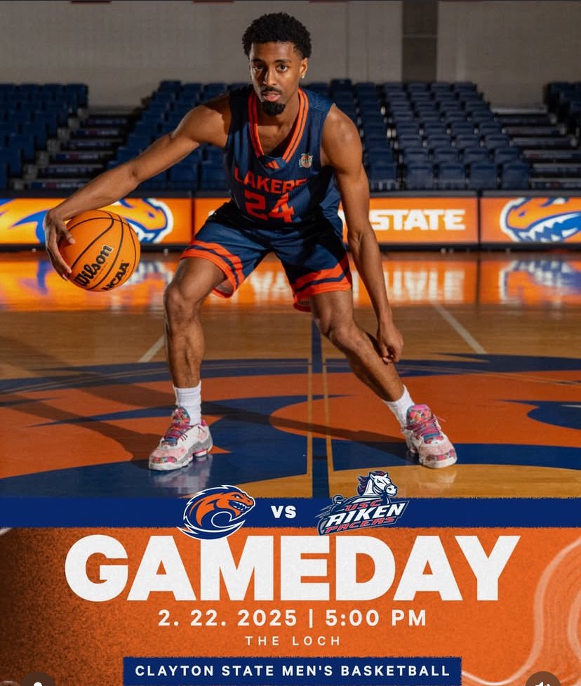 GAME DAY at HOME! 

Senior Day &amp; Homecoming!

🆚 USC-Aiken
📍The Loch
⏰ 5:00 p.m.
💻 pbcsportsnetwork.com/claytonstate/?…