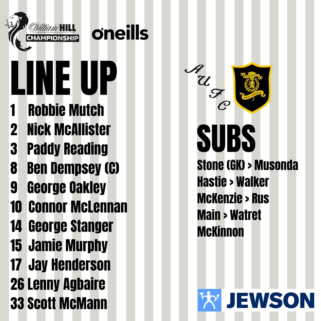 AyrUnitedFC's tweet image. Your Ayr United line up for this afternoon's match at Somerset Park.

#WeAreUnited