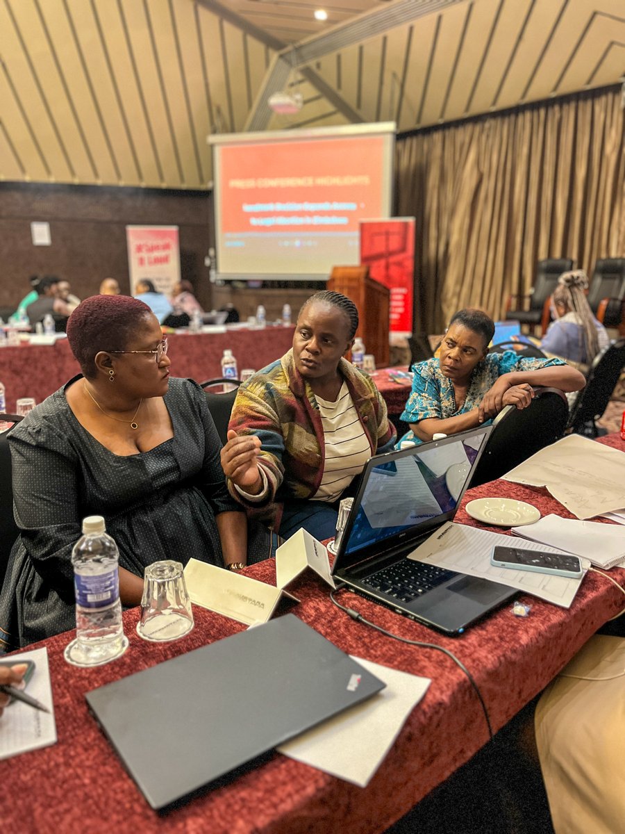 wlsazw's tweet image. 📢 Happening Now! 
MPs are in group discussions, focusing on building a solid motion—identifying key areas of substance and strengthening preparedness for advocating women and girls’ health rights.

#ReproductiveJustice 
#RestoreDignity
