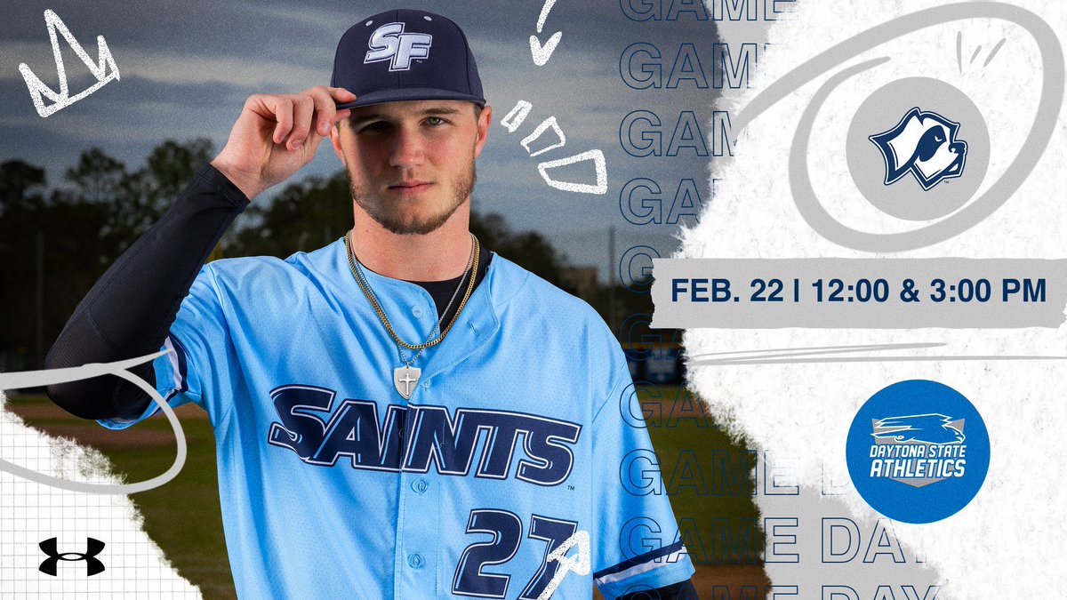 SFSaintsBSB's tweet photo. Final 2️⃣ for the Series
🆚: Daytona State
📍: Daytona Beach, FL
⏰: 12:00 &amp; 3:00 PM
#SicEmSaints https://t.co/puefnUzAc5