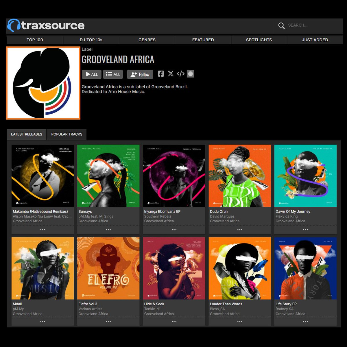 groovelandaf's tweet image. Grooveland Africa page on @traxsource  
&amp;gt;&amp;gt; linktr.ee/groovelandafri…

Music by @mthulisipatrick  @TankieDj @Bless_SA @RealRodneySA @8nine_muzique @Murphy_Cubic @Kusini_music @SixNautic7 and more.
#grooveland #groovelandaf #groovelandafrica #afrohouse #AfroTech