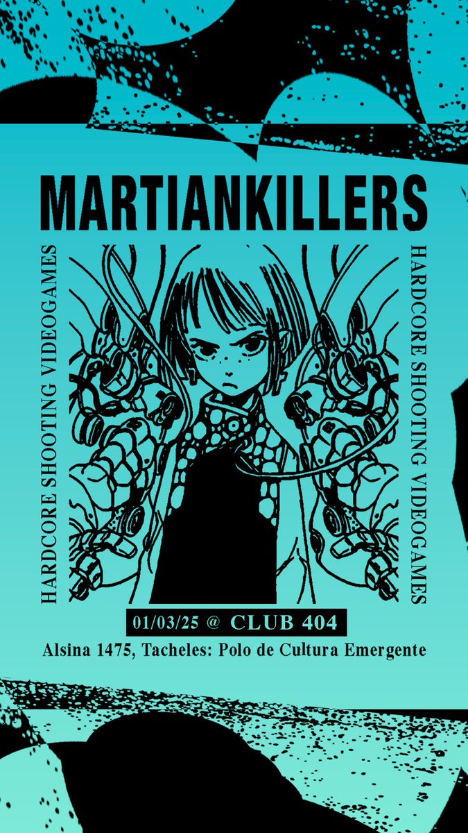 MARTIAN KILLERS en CLUB 404!
El sábado 01/03 vamos a estar jugando:

🩷 SENXIN ALESTE
🩷 CRIMZON CLOVER EX
🩷 OVER OBJ

Arcades de <a href="/ClubDeArcadesAR/">Club Argentino de Arcades</a> y <a href="/shittygamesarg/">Shitty Games</a>
Música y visuales <a href="/WalterCornas/">WaLtEr CoRnáS</a>, <a href="/tonileys/">Toni Leys</a> y <a href="/robosepu/">robosepu</a>

📍Alsina 1475, CABA
⏰️ De 20 a 02
💰 Entrada $4.000
