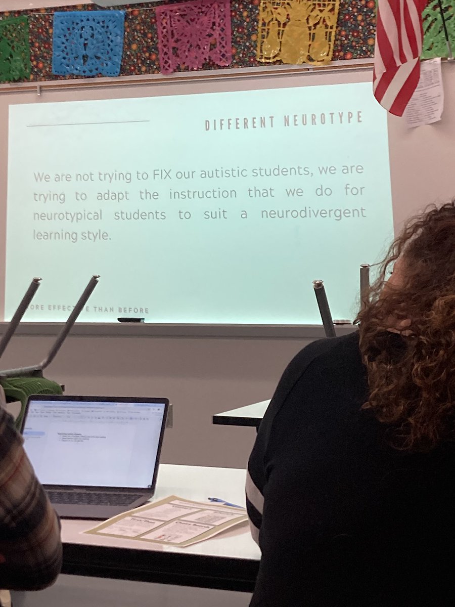 Professional development this morning. Learning how to best support students with Autism #edcampnky