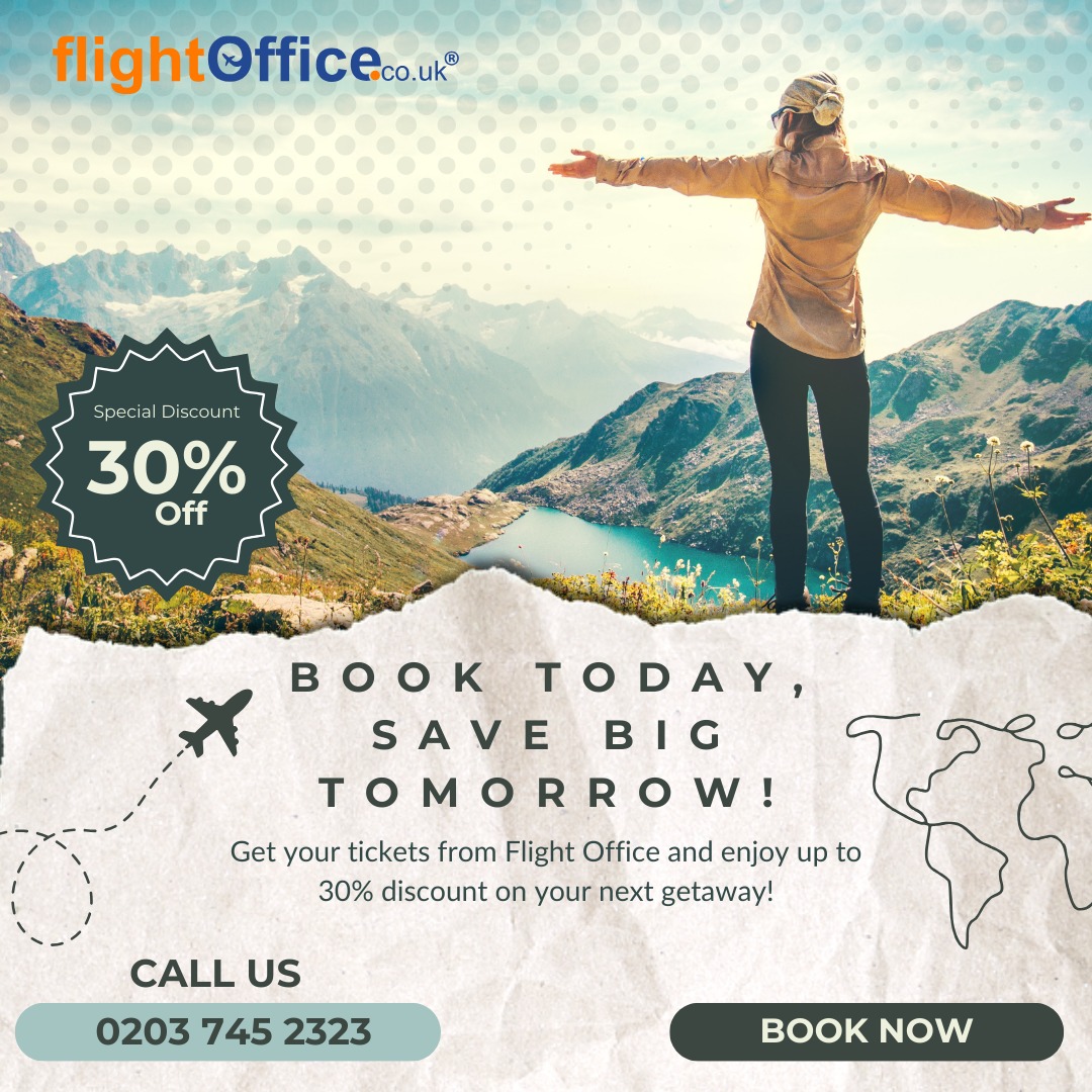 flightofficeuk's tweet image. ✈️ Book Today, Save Big Tomorrow! 🌍💰

Why wait? Lock in the best deals on flights now and save more for your adventures later! ✨ Secure your tickets today and travel for less tomorrow.

🔗 flightoffice.co.uk
📞 0203 745 2323
#TravelDeals #BookNowSaveLater #FlightOffice