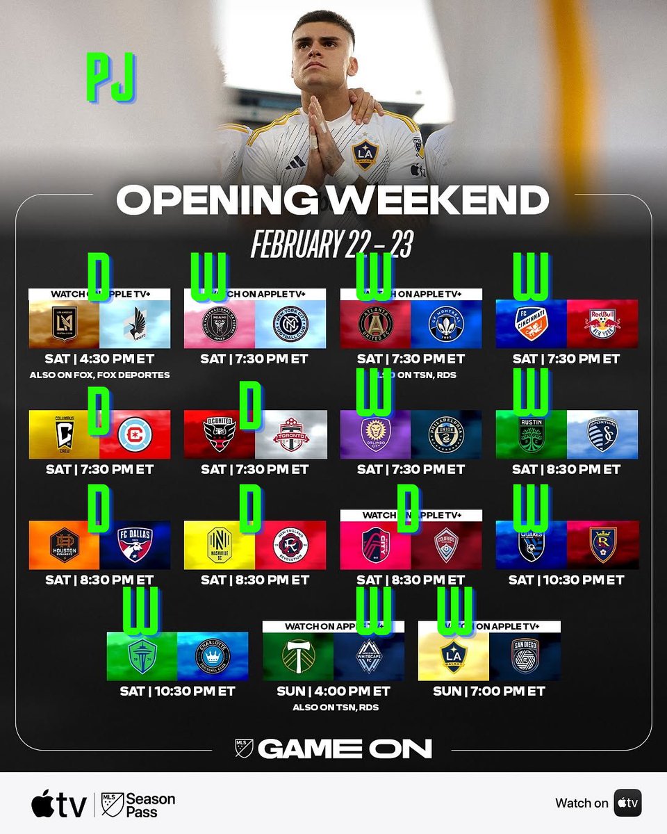 talkinpitchside's tweet photo. PJ &amp; Tony have made their picks for all the games this weekend!

Listen to the most recent podcast to hear more about the games today. Link in our bio! 

#MLS  #soccer #football #futbol #fyp #foryoupage #foryou #viral #explore #explorepage #follow #lagalaxy #lafc #fcc #intermiami https://t.co/u5FfIViTYA