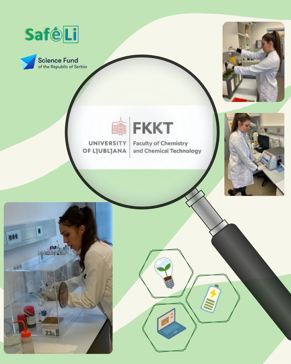 safeLi_project's tweet image. 🧩 𝑆𝑎𝑓𝑒𝐿𝑖 𝑡𝑒𝑎𝑚 experimental work,𝖿𝗋𝗈𝗆 𝗍𝗁𝖾 𝗉𝗋𝗈𝗃𝖾𝖼𝗍&apos;𝗌 𝖿𝗎𝗇𝖽𝗌, 𝖻𝗒 𝗍𝗁𝖾 𝗋𝖾𝗌𝖾𝖺𝗋𝖼𝗁 𝗏𝗂𝗌𝗂𝗍 𝗍𝗈 𝗍𝗁𝖾 𝐹𝑎𝑐𝑢𝑙𝑡𝑦 𝑜𝑓 𝐶ℎ𝑒𝑚𝑖𝑠𝑡𝑟𝑦 𝑎𝑛𝑑 𝐶ℎ𝑒𝑚𝑖𝑐𝑎𝑙 𝑇𝑒𝑐ℎ𝑛𝑜𝑙𝑜𝑔𝑦 in Ljubljana.