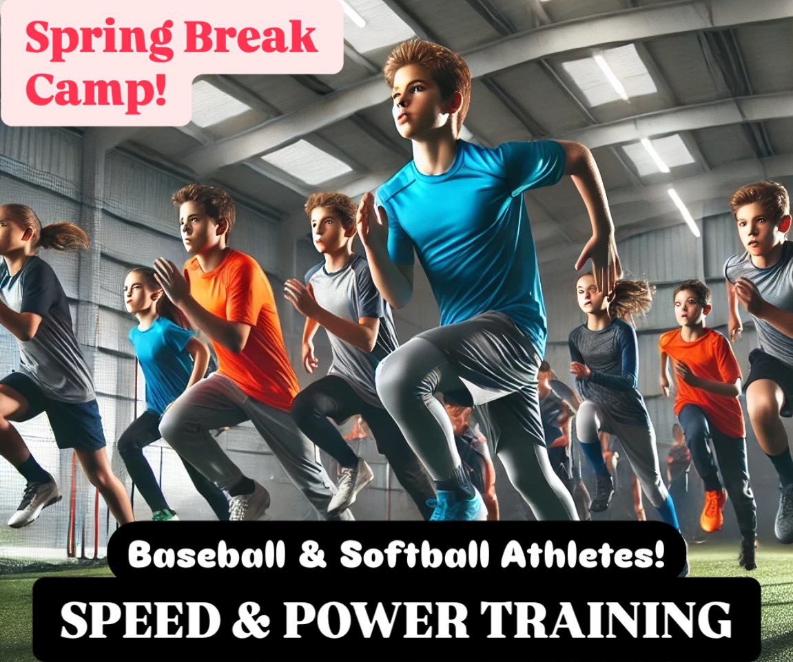 SBAlessons's tweet image. ⚾️🥎🏃‍♂️ Spring Break SPEED &amp;amp; POWER Training for baseball &amp;amp; softball athletes ages 8-13! Boost your speed, power, &amp;amp; agility! 🔥

📅 March 17-21 | 1:30-2:30pm each day
📍 SBA Indoor

👉 Visit website to reserve your spot!  smithbaseballacademy.com

#SpeedAndPower #SBATrainToWin