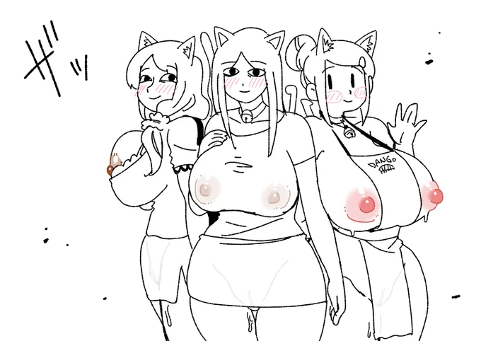 猫の日らくがき 