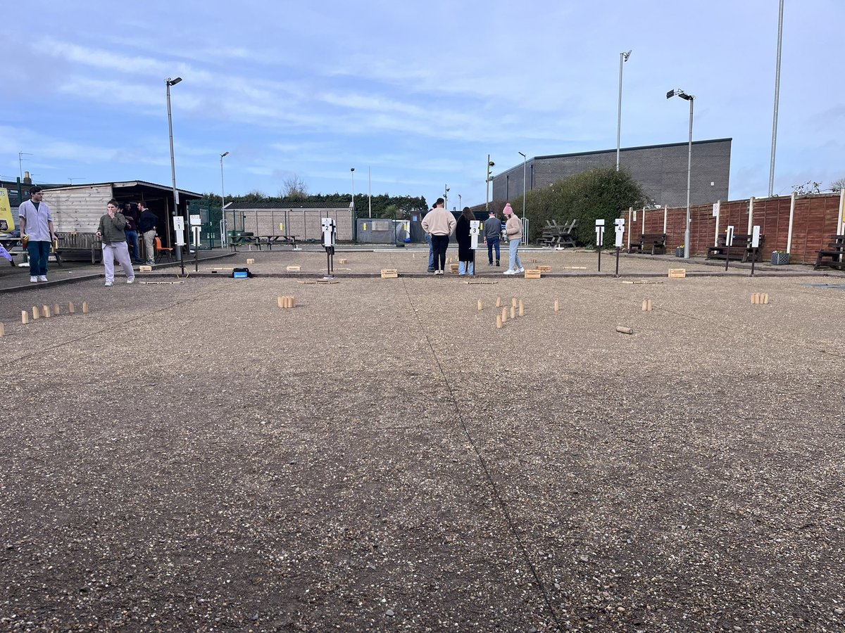 Playing the UK Mölkky Masters. Getting stuffed. Having a lovely time. #Mölkky
