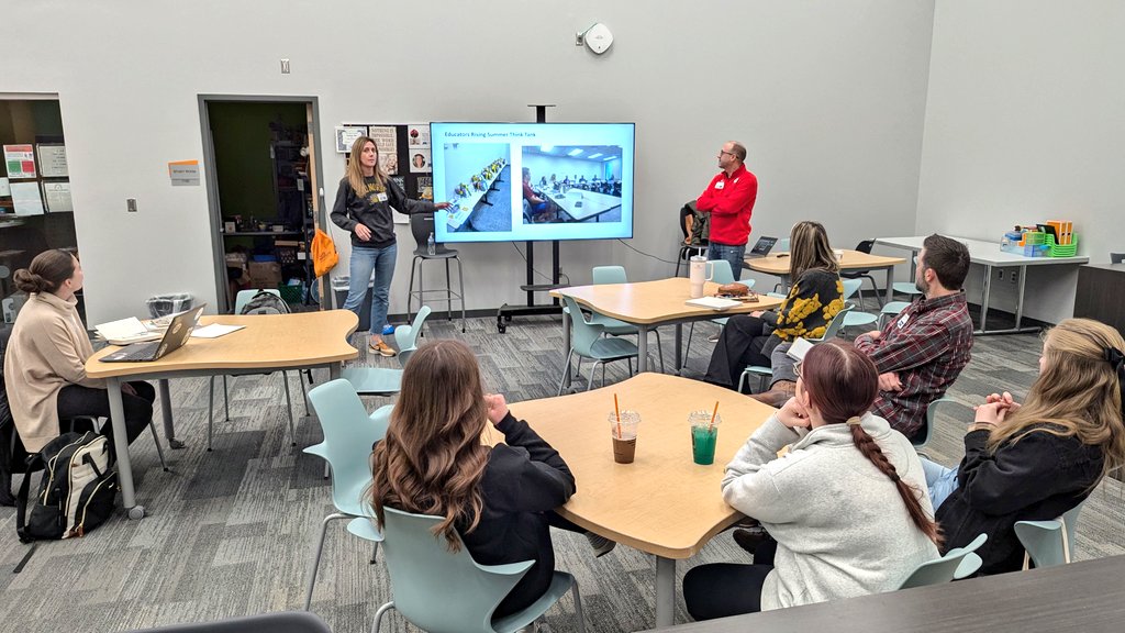Getting excited about Educators Rising Partnerships with Eileen Shanahan and <a href="/cjfryer/">C.J. Fryer</a>!  
#EdCampNKY
