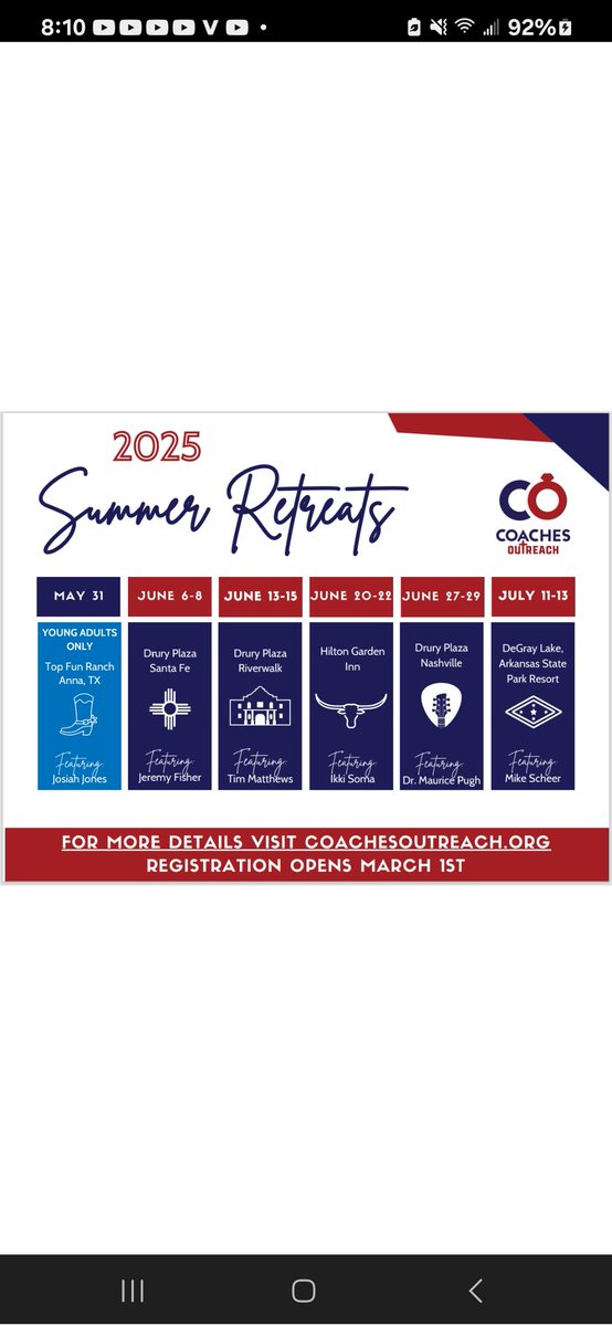 What a lineup of summer retreats! Get in where you fit in!