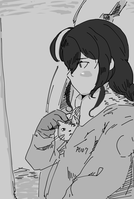 牡の三毛猫はお守り 