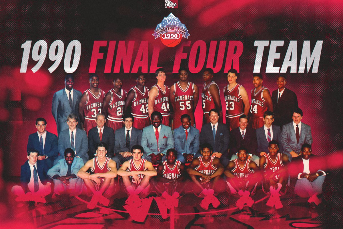 This 1989-90 team helped lay the foundation for Bud Walton and the 1994 title. Honoring this team is far overdue and tragically several members won’t get to experience the recognition they earned. Welcome home &amp; enjoy your day. Thanks for all you did for Razorback basketball!🐗
