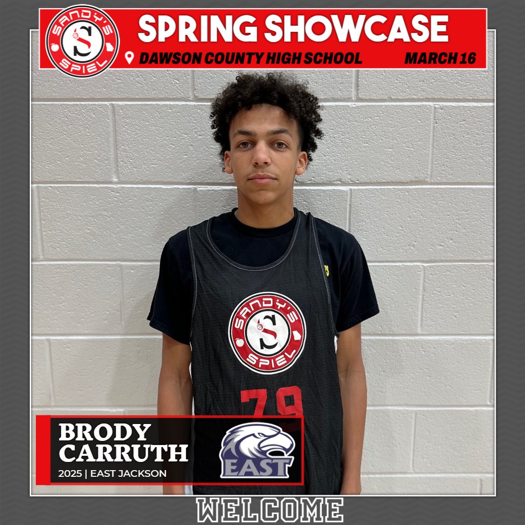 Sandy's Spiel (@sandysspiel) on Twitter photo Welcome back 2025 6-1 G <a href="/BrodyCarruth/">Brody Carruth</a> (<a href="/EJMBB_Eagles/">East Jackson Mens Basketball</a>) to the #SandysSpielSpringShowcase!
JOIN HIM: sandysspiel.redpodium.com/2025-sandys-spโฆ Welcome back 2025 6-1 G <a href="/BrodyCarruth/">Brody Carruth</a> (<a href="/EJMBB_Eagles/">East Jackson Mens Basketball</a>) to the #SandysSpielSpringShowcase!
JOIN HIM: sandysspiel.redpodium.com/2025-sandys-spโฆ