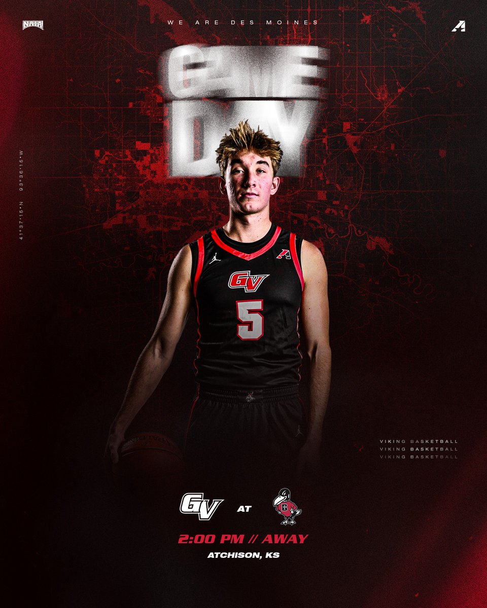 Viking Athletics (@vikingathletics) on Twitter photo M🏀 | #GAMEDAY | <a href="/GVVikingMBB/">Grand View Men's Basketball</a>
🆚 Benedictine University
📍 Atchison, KS
⏰ 2:00 PM
📹 ow.ly/Q2mk50V4qwk
📈 ow.ly/ovzI50V4qwj
🎟️ ow.ly/lzmN50V4qwi
#WEAREDSM M🏀 | #GAMEDAY | <a href="/GVVikingMBB/">Grand View Men's Basketball</a>
🆚 Benedictine University
📍 Atchison, KS
⏰ 2:00 PM
📹 ow.ly/Q2mk50V4qwk
📈 ow.ly/ovzI50V4qwj
🎟️ ow.ly/lzmN50V4qwi
#WEAREDSM
