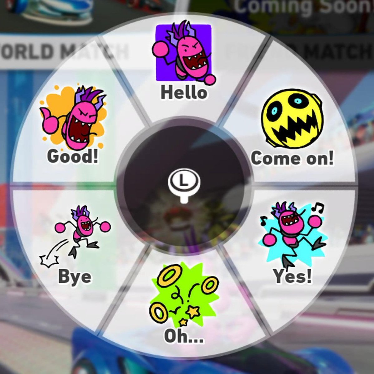 Sonic the Sketchog is a short-lived mobile phone game from 2010, which later returned in the form of LINE stickers, depicting various characters in the style.

It is now featured in Sonic Racing Crossworlds, showing even more characters in this style, such as Omega and Zazz.