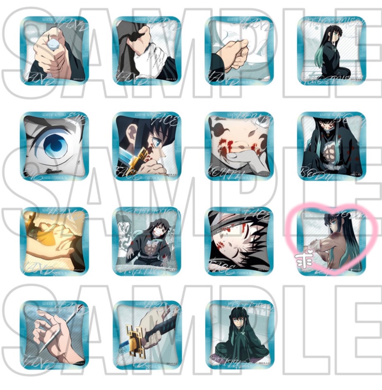 鬼滅の刃　柱展　伊黒小芭内　エモーショナル缶バッジ　ランダム　未開封 柱展 鬼滅の刃 伊黒小芭内 エモーショナル缶バッジ 19番 14番 21