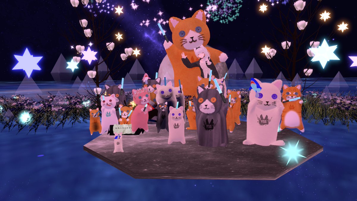 yilingvr's tweet image. yopi先生のPCが突然落ちちゃった後の
VRChat内の様子

私のPCではアバター全部表示は厳しい
申しわけない(´；ω；`)

#VRChat 
#YSS
#YSS_VRC