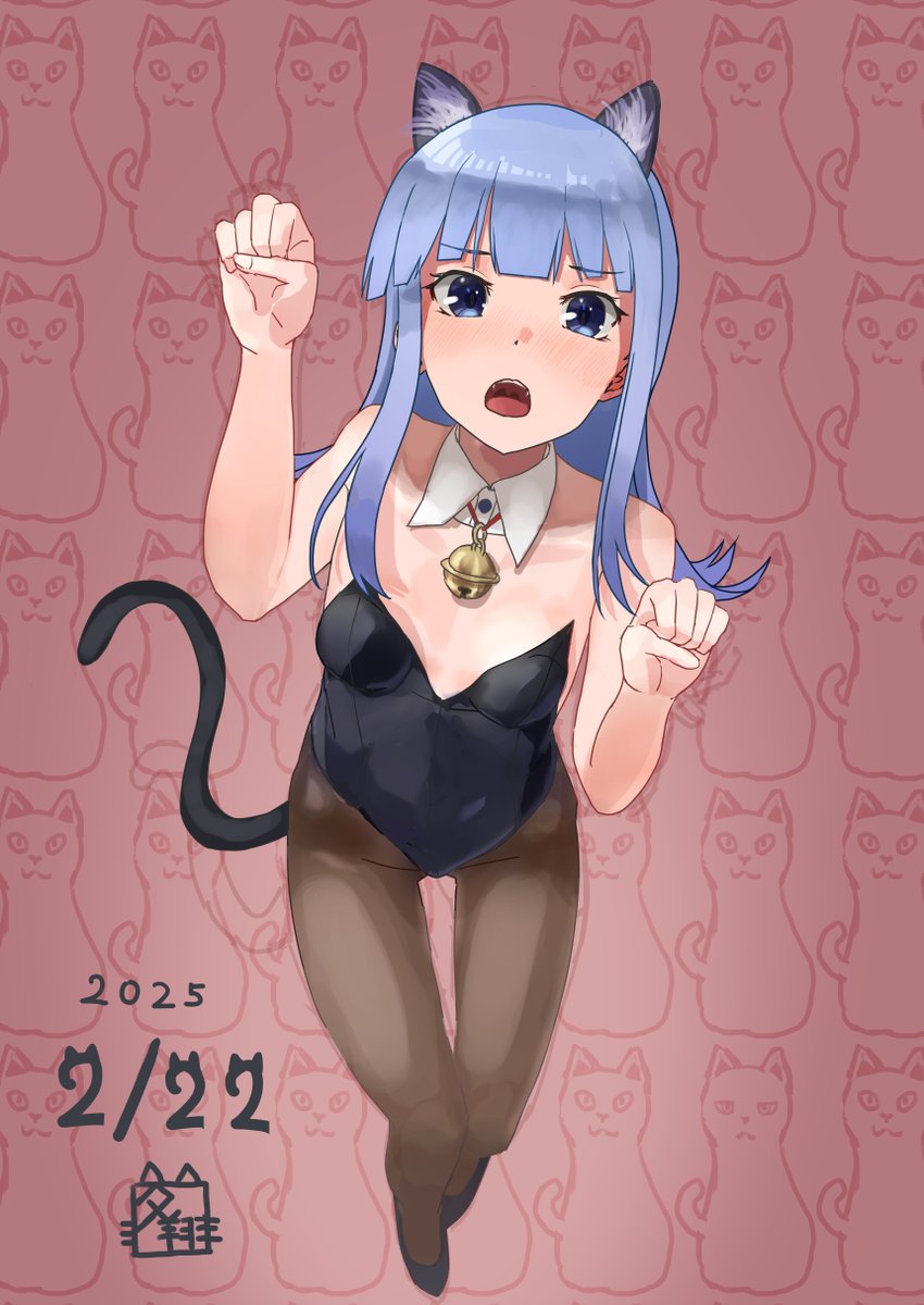 初風(艦これ) 「#猫の日 」|夕翔 (ゆうしょう)のイラスト