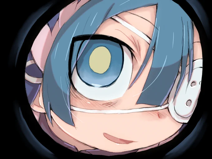 #このタグを見た人は自分の絵柄の目部分をみせる 