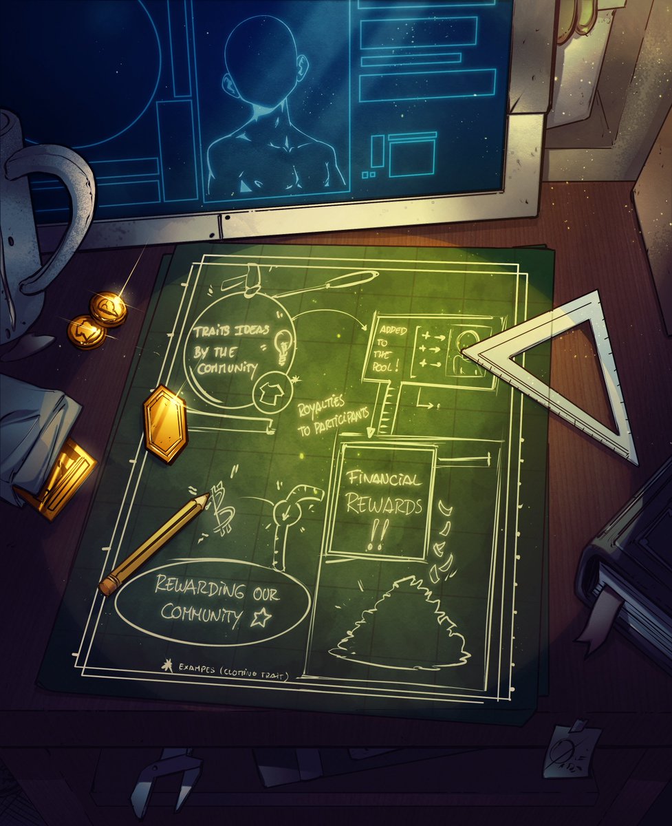 Community Trait — Our incentive to include the community in the creative process and reward it financially, in a sustainable way.

Join us for the premiere, tomorrow (Feb 23) at 4PM GMT on Discord.

🧵