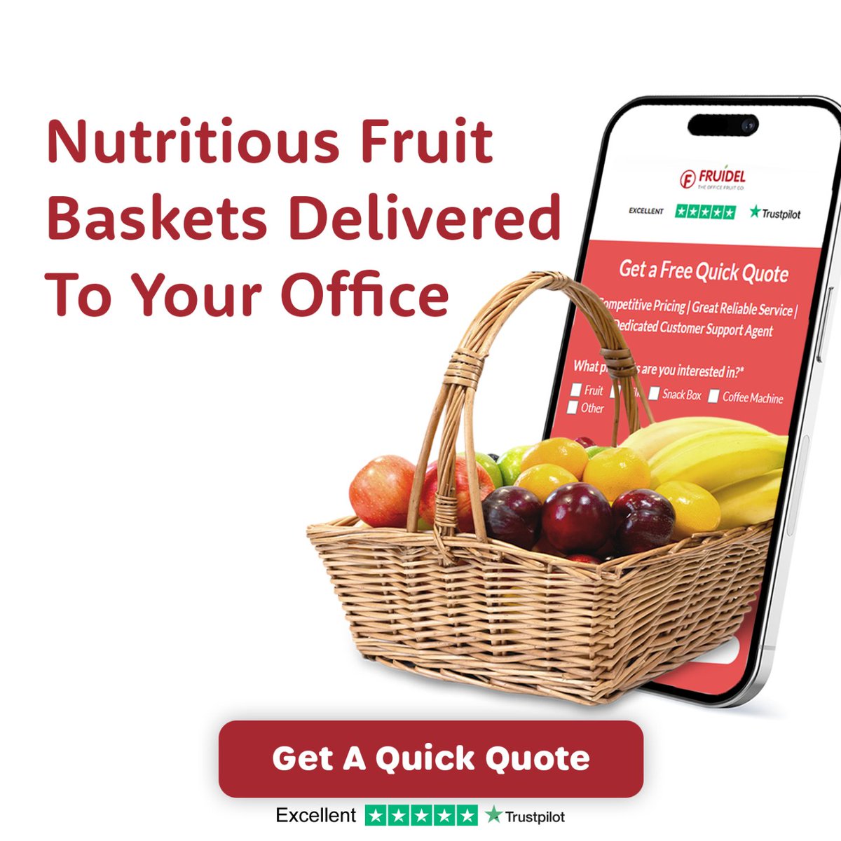 Say goodbye to vending machines, and hello to fresh fruit delivered to your desk! 🍇🍏