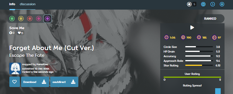 #13 RANKED🔥MY 1ST RANKED MAP IN 2025

Thanks everyone for helping! (kinda lazy to mention everyone lol)

Map link: osu.ppy.sh/beatmapsets/22…