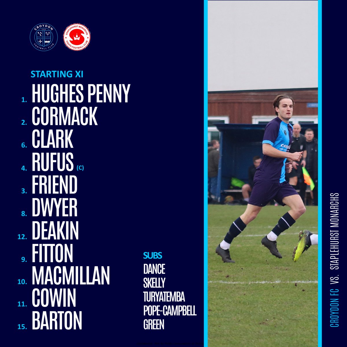 Croydon_FC's tweet photo. Today's @Croydon_FC line up against @staplehurstmon https://t.co/45rAgPdBbG
