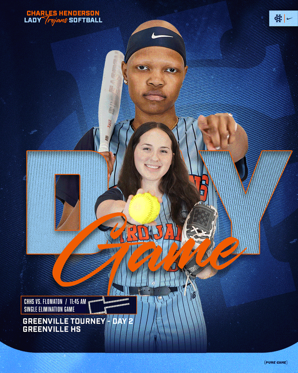 📷 CHHS Softball - Greenville Tourney - SATURDAY

Greenville Tournament
“Rodney Rolly Bush Lady Tiger Softball Bash Invitational”
. . . . . . . . . . . . . . . . . . . . . . . . . . . . .
Charles Henderson 🆚 Flomaton
🗓️ Saturday, 02.22.25
⏰ 11:45 AM start
📍 @ Greenville