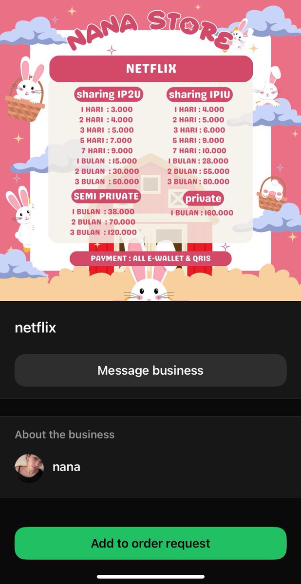 Yg nyari netflix di zonauang tiati ada penipu beli sebulan baru seminggu langsung logout dan dichat gadibales +62 838-9880-7936 ini no nya #zonauang