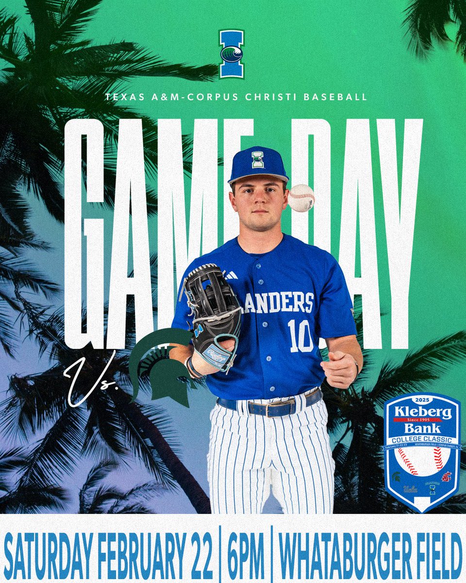 Day 2 on deck!

🆚 | Michigan State
📍 | Corpus Christi, TX
🏟️ | Whataburger Field
⏰ | 6 p.m. CT
📺 | tinyurl.com/bdh46faa
📊 | tinyurl.com/5xdwn3cs

#ShakasUp
