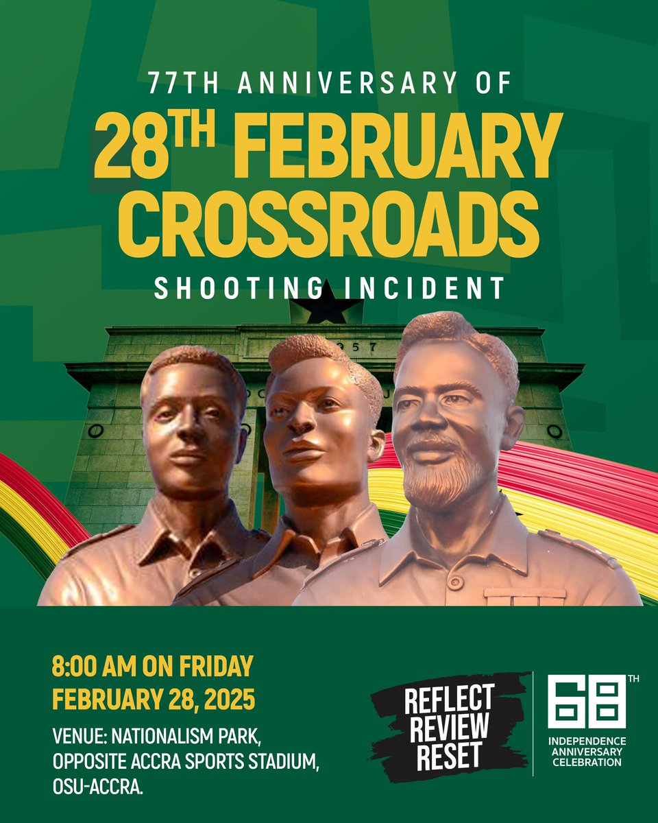 Omane Daniel Sillas Jnr (@omanes91887) on Twitter photo Honouring the sacrifice of our ex-servicemen. 28th February, 1948, Christianborg Castle Crossroads Shooting Incident. <a href="/gyaigyimii/">KALYJAY</a>
<a href="/fatheranthoni/">Julius Kwame Anthony 𓃵</a>
@SneakerNyame_
<a href="/kwadwosheldon/">Kwadwo Sheldon</a> Honouring the sacrifice of our ex-servicemen. 28th February, 1948, Christianborg Castle Crossroads Shooting Incident. <a href="/gyaigyimii/">KALYJAY</a>
<a href="/fatheranthoni/">Julius Kwame Anthony 𓃵</a>
@SneakerNyame_
<a href="/kwadwosheldon/">Kwadwo Sheldon</a>