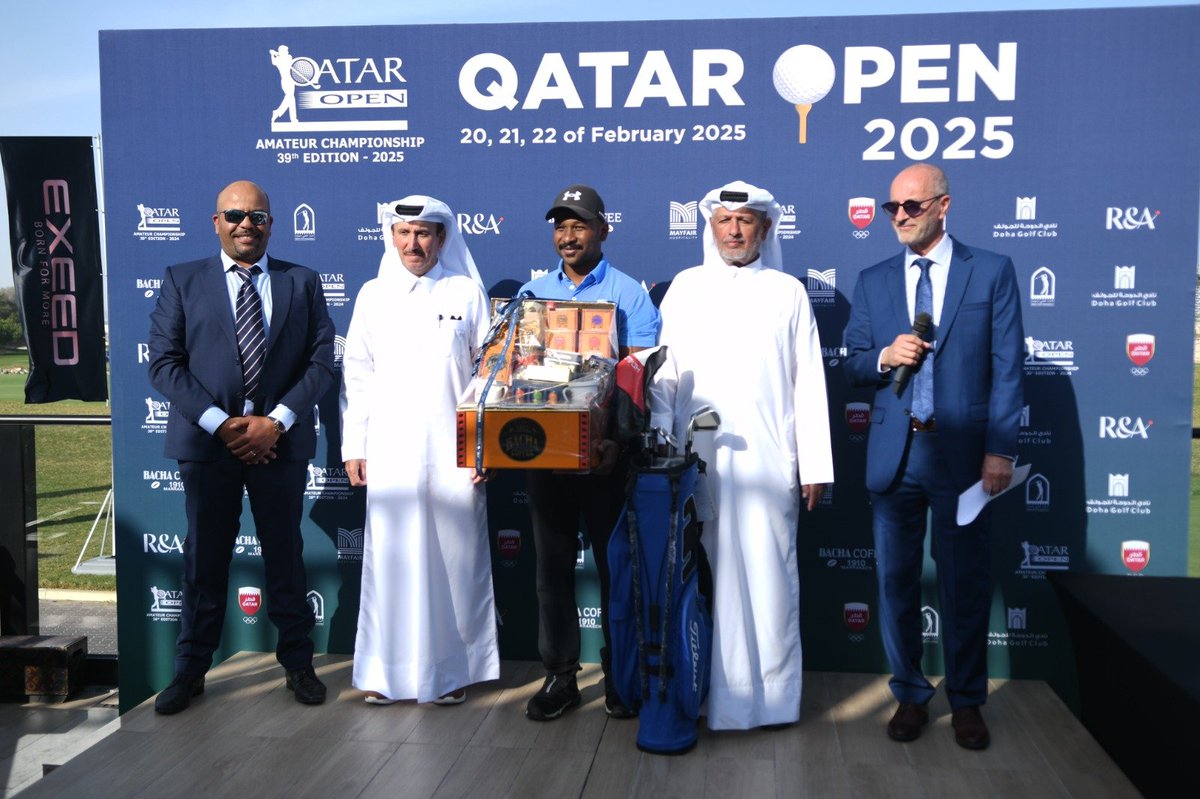 توج #القطري صالح الكعبي بلقب منافسات النسخة الـ 39 لبطولة #قطر العالمية المفتوحة للجولف، التي اختتمت مساء اليوم على ملعب نادي الدوحة #للجولف وسط مشاركة كبيرة للاعبين من داخل وخارج قطر.