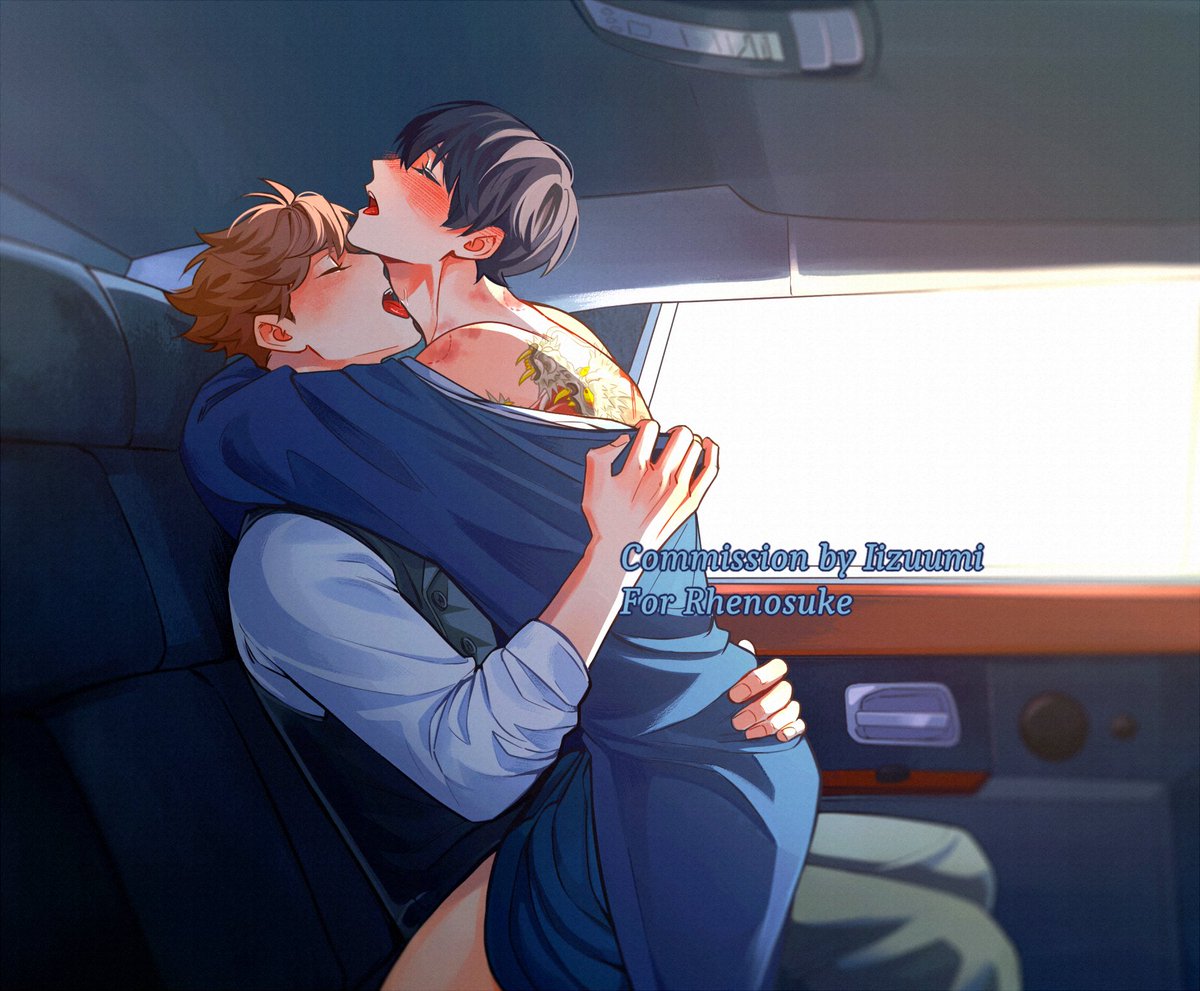 rheladonna's tweet image. Driver, roll up the partition please 💋 @Iizuumi did not missed. Give them a round of applause ❤️ Commissioned for my #oikage yakuza x john wick au fic ⬇️ new chapter out 🔥