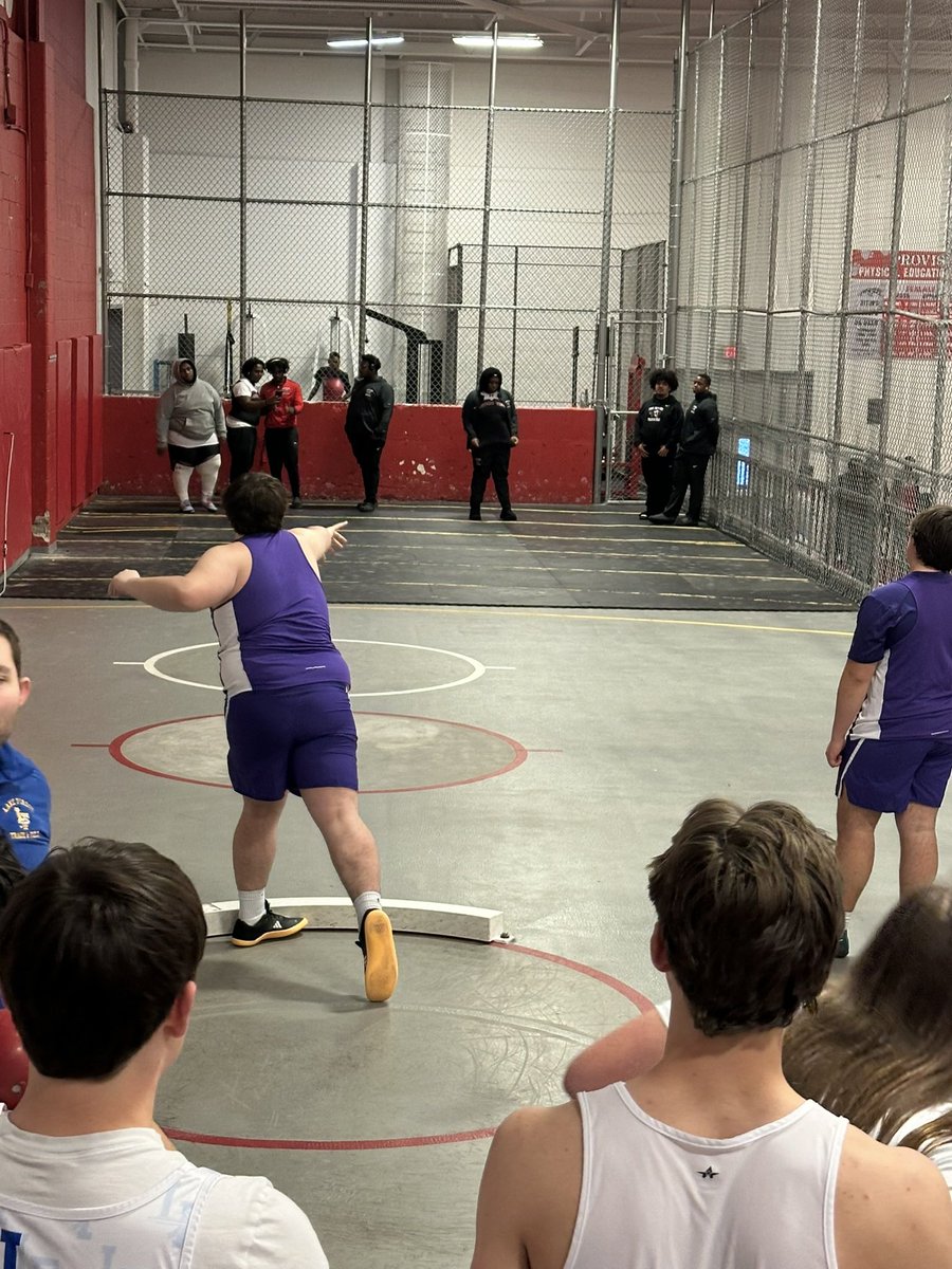 Great first meet at Proviso West. Threw 28 feet for my first ever meet.