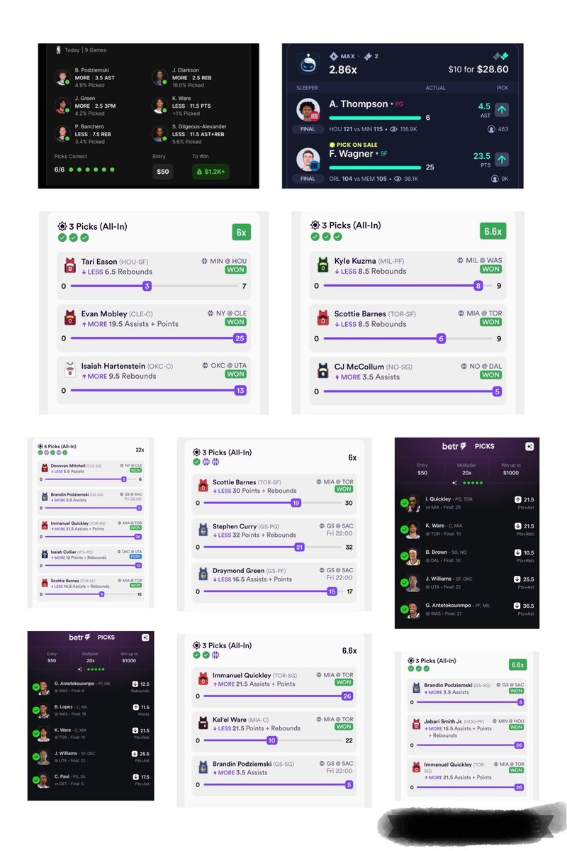 Absolutely insane day.. A member accidentally hit for 40k &amp; the rest of us tried our best to catch up. So many different apps and so many different cashes! Come join the best cord &amp; fam: whop.com/checkout/plan_… #gambling #prizepicks #dabble