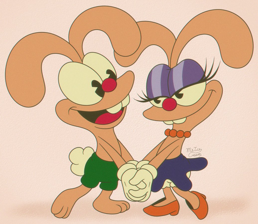 "Everybody dance to persuade her!"

"Conej Steps Out" it's a piece of art and animation!

So I made a little drawing of Conej and Claire together 💖

<a href="/pabloriogomez5/">Pablo Río</a> keep up the great work! You will go far!

#ConejStepsOut #ChuminadasAnimadas #ConejandClaire #MsIceCream