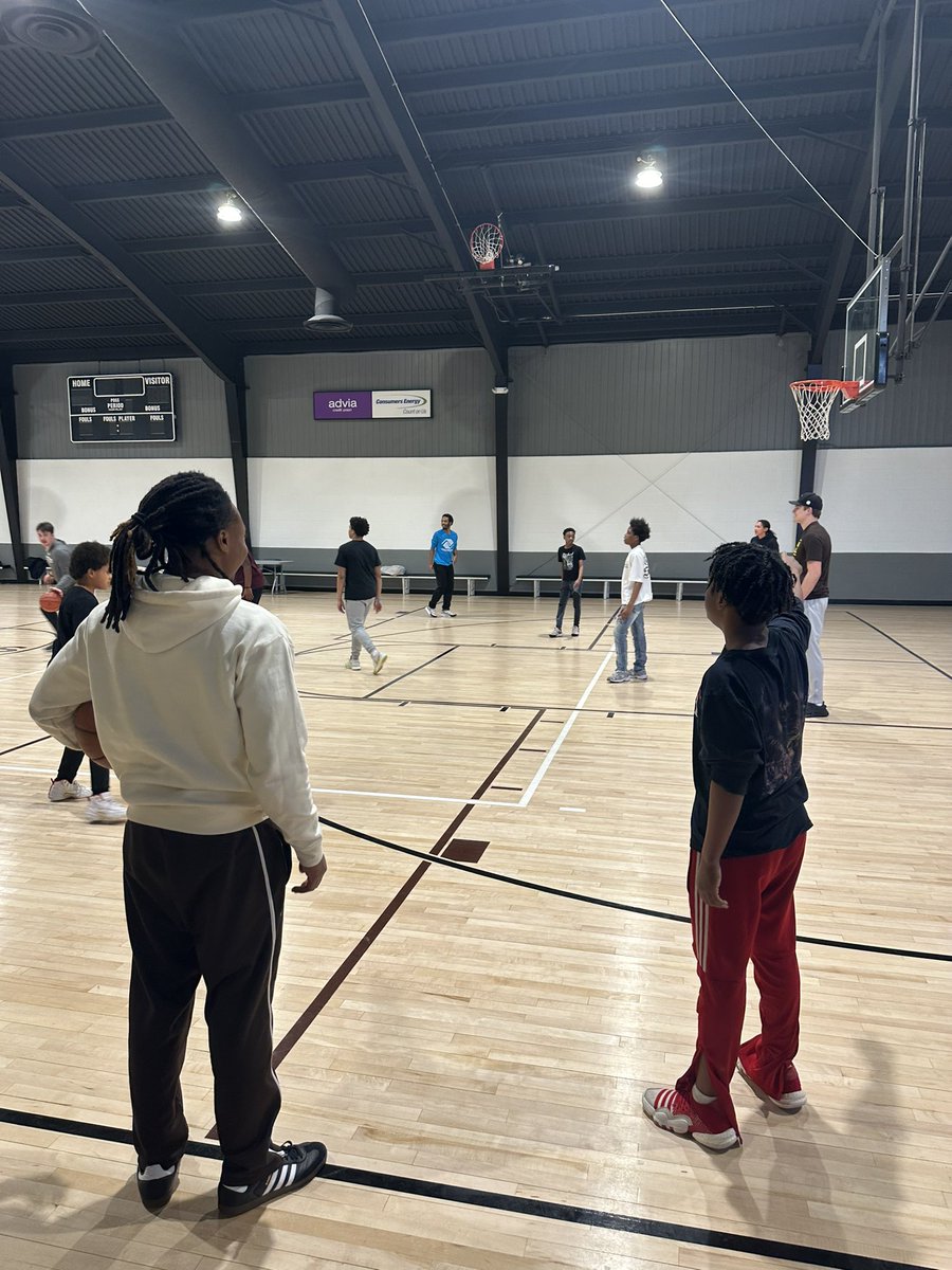 Great time with the kids at the boys and girls club in Kalamazoo #broncoswillreign