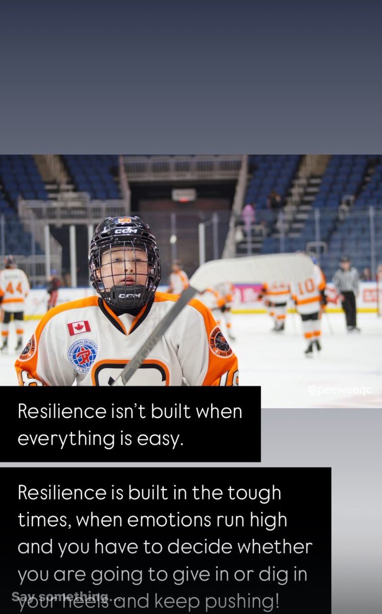 Resilience isn’t built when everything is easy…