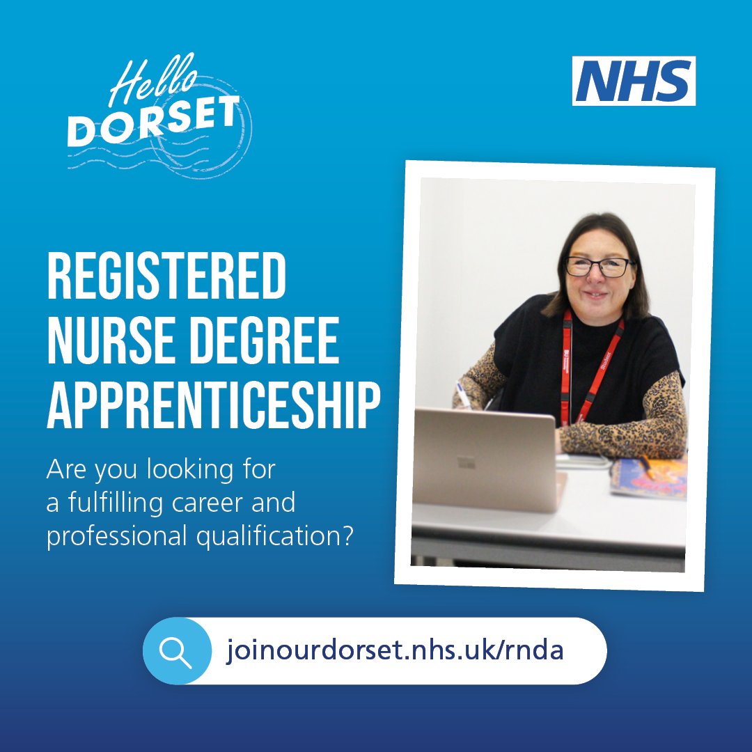 Want to learn more about the #RegisteredNurseDegreeApprenticeship? 💭 

Don't miss the online information session to learn more &amp; ask any questions you may have ⬇️   

📅 Wednesday 26th February
⏰ 15:00 - 17:00

Register your place today at joinourdorset.nhs.uk/rnda/infosessi…